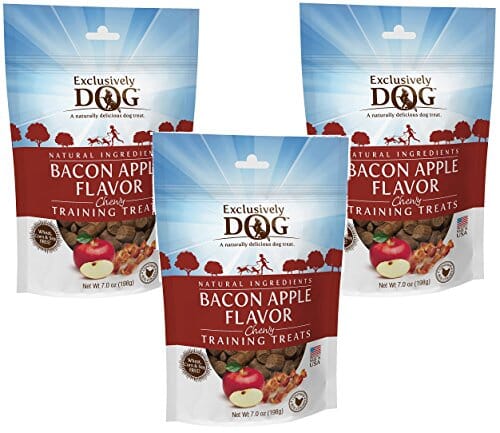 Exclusively Dog Training Treats Soft and Chewy Dog Treats - Bacon and Apple - 7 Oz  