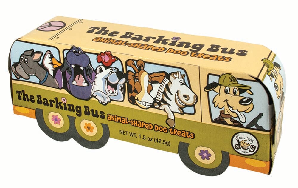 Exclusively Pet Barking Bus Animal Cookies Dog Treats - 1.5 Oz  