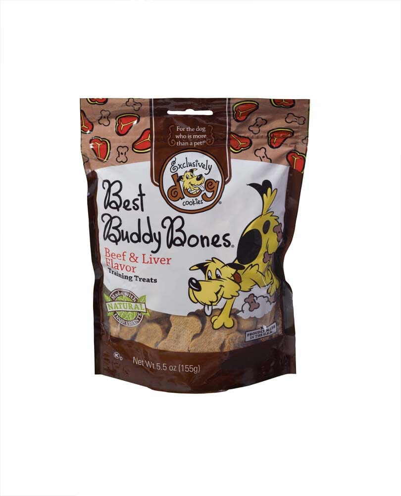 Exclusively Pet Best Buddy Bones Beef and Liver Flavor Dog Treats - Beef & Liver - 5.5 Oz  