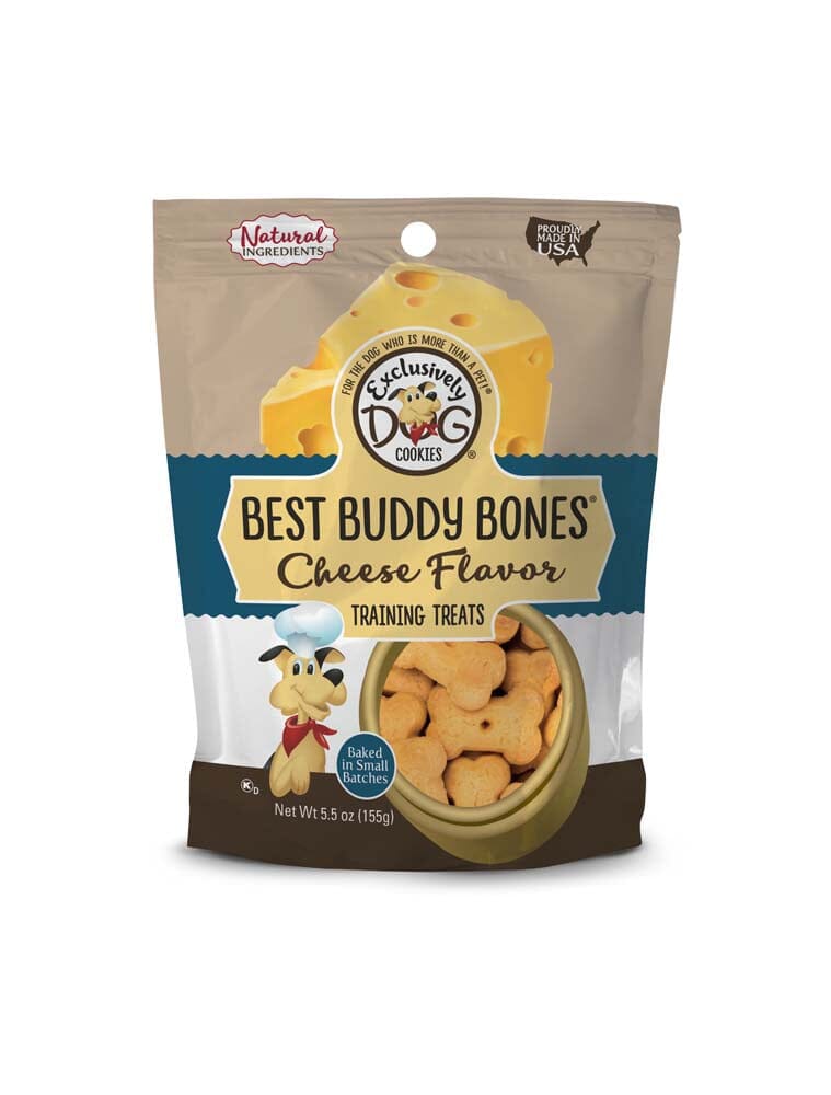 Exclusively Pet Best Buddy Bones Dog Treats - Cheese - 5.5 Oz  