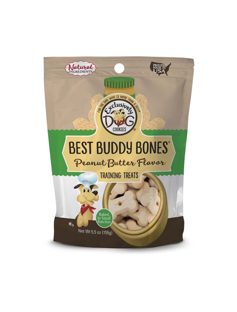 Exclusively Pet Best Buddy Bones Peanut Butter Flavor Dog Treats - Peanut Butter - 5.5 Oz  
