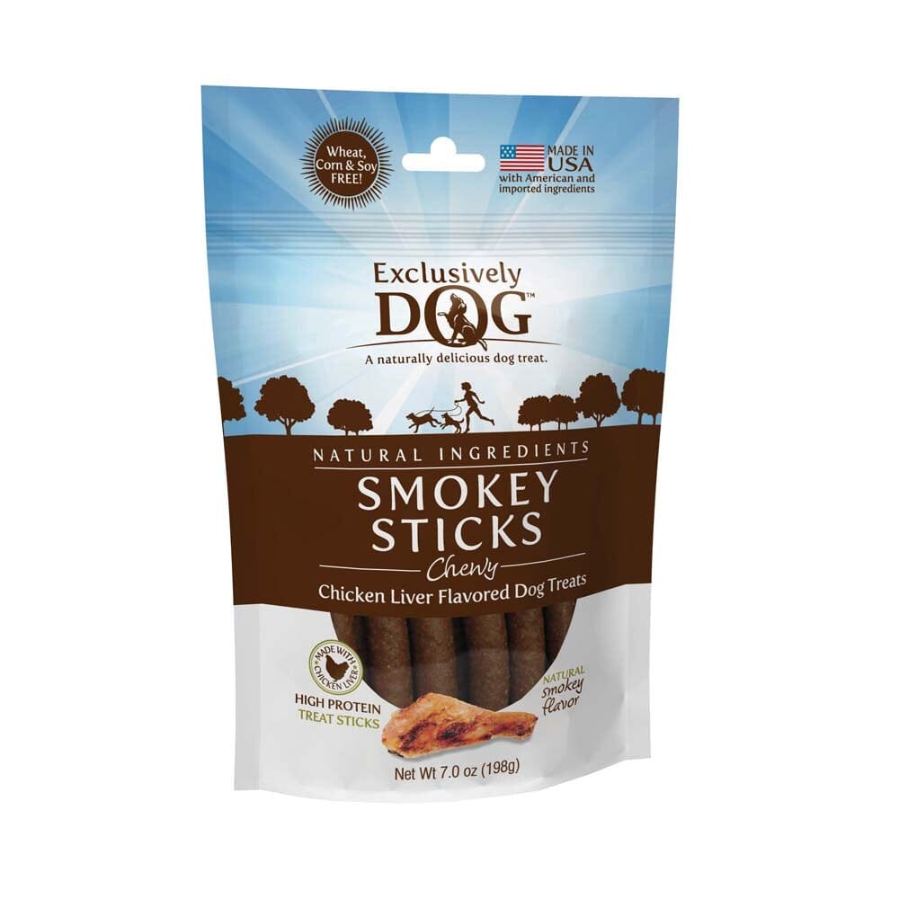 Exclusively Pet Meat Treats Smokey Sticks Dog Treat - 7 Oz  