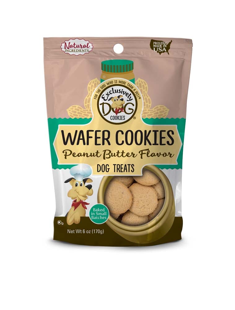 Exclusively Pet Vanilla Flavor Wafer Cookies Dog Treats - 8 Oz  