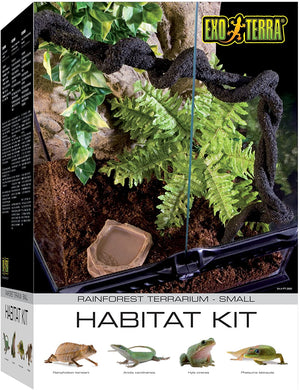Exo Terra Rainforest Terrarium Habitat Starter Kit - Small