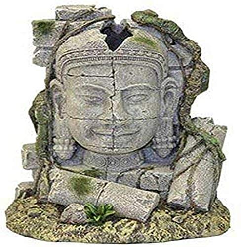 Exotic Environments Ancient Stone Head Ruin Resin Aquatics Decoration - Medium  