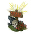 Exotic Environments Area 51 Sign With Skull Resin Aquatics Decoration - Multi - Small  