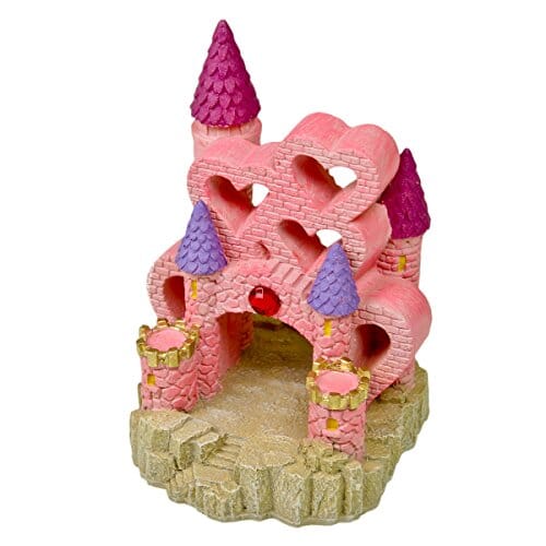 Exotic Environments Heart Castle Resin Aquatics Decoration - Pink - Large  