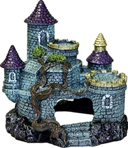 Exotic Environments Hobbit Castle Resin Aquatics Decoration - Blue  