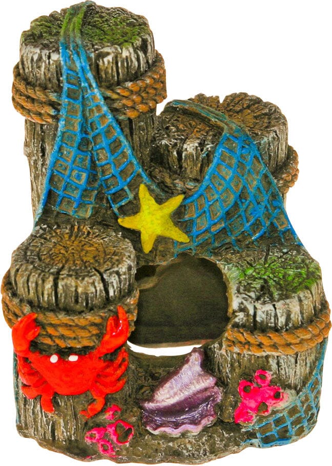 Exotic Environments Pier Decor Resin Aquatics Decoration - Multi - Small  