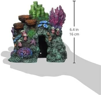 Exotic Environments Red Sea Hide-Away Resin Aquatics Decoration - Gray - Extra Small  