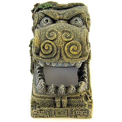 Exotic Environments Serpent Head Tomb Resin Aquatics Decoration - Gray - Large  