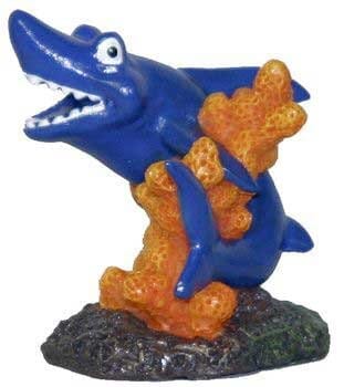 Exotic Environments Shark Resin Aquatics Decoration - Blue - Extra Small  