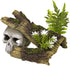 Exotic Environments Skull Hideaway with Plants Resin Aquatics Decoration - Natural - Medium  