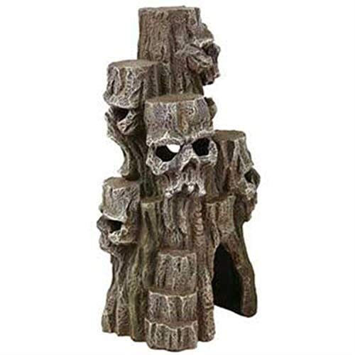 Exotic Environments Skull Mountain Tall Resin Aquatics Decoration - Medium  