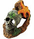 Exotic Environments Skull with Starfish Resin Aquatics Decoration - Small  