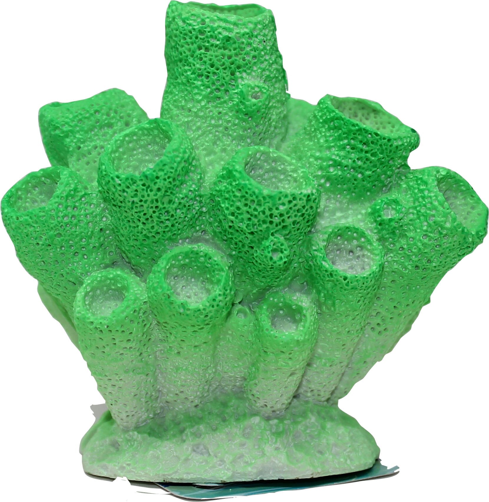 Exotic Environments Sponge Coral Resin Aquatics Decoration - Green - 3.5 X 2.5 X 3.5 In  