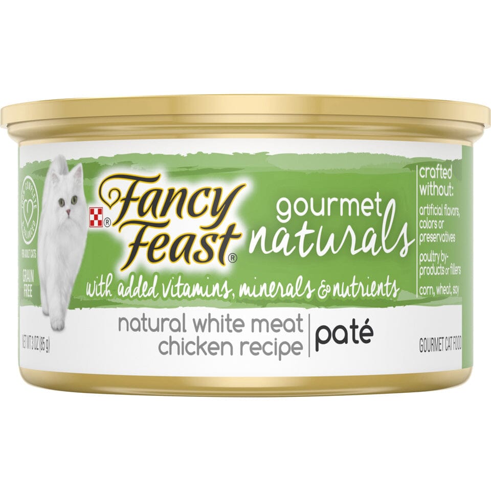 Fancy Feast Gourmet Naturals Grain-Free Pate White Meat Chicken Recipe Adult Wet Cat Food  