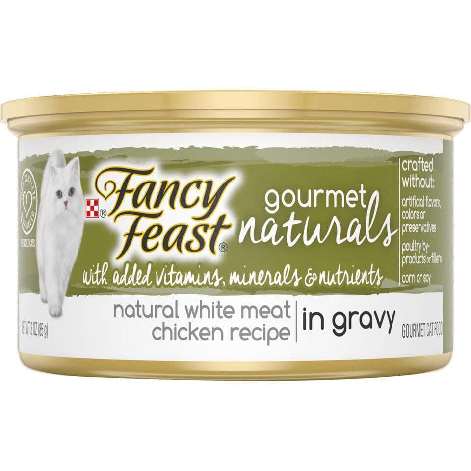 Fancy Feast Gourmet Naturals White Meat Chicken Recipe In Gravy Natural Wet Cat Food  