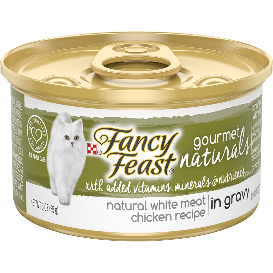 Fancy Feast Gourmet Naturals White Meat Chicken Recipe In Gravy Natural Wet Cat Food  