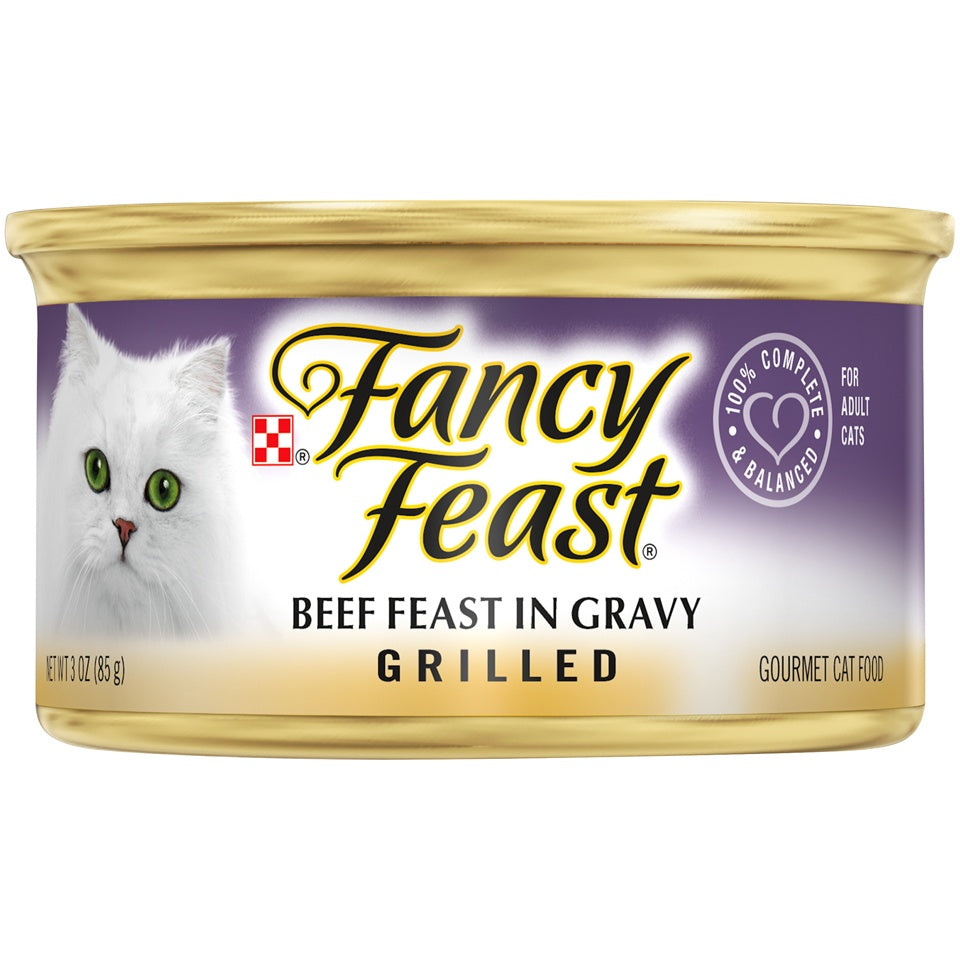 Fancy Feast Grilled Beef Feast In Gravy Canned Cat Food  