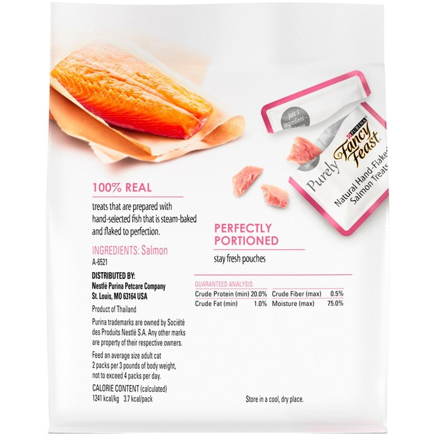 Fancy Feast Purely Natural Hand-Flaked Salmon Cat Treats  