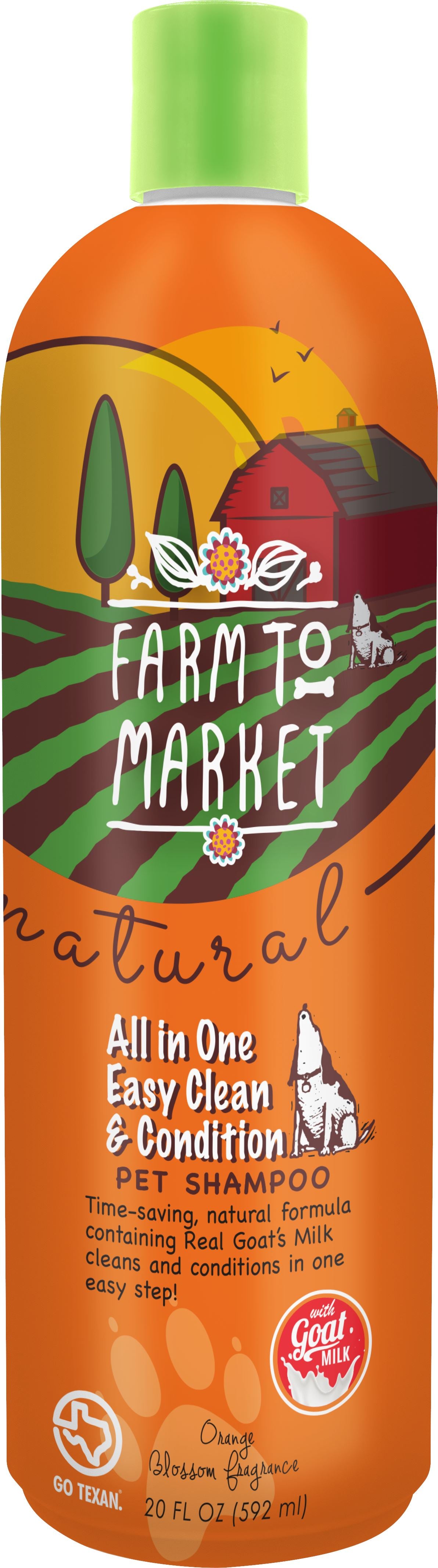 Farm to Market Natural All in One Easy Clean Shampoo with Goat Milk