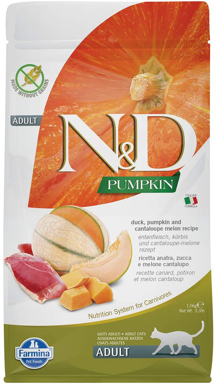 Farmina Grain-Free Pumpkin Duck Dry Cat Food - 3.3 lb Bag