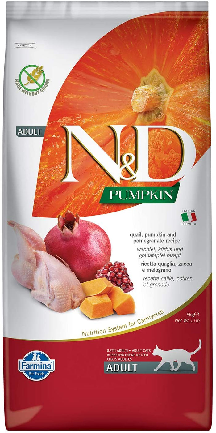 Farmina Grain-Free Pumpkin Quail Dry Cat Food - 11 lb Bag