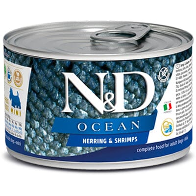 Farmina N&D Ocean Herring & Shrimp Mini Canned Dog Food - 4.9 oz - Case of 6