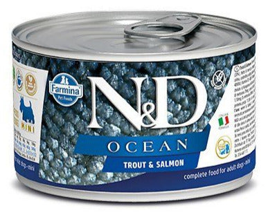 Farmina N&D Ocean Salmon & Codfish Canned Dog Food - 10 oz - Case of 6  