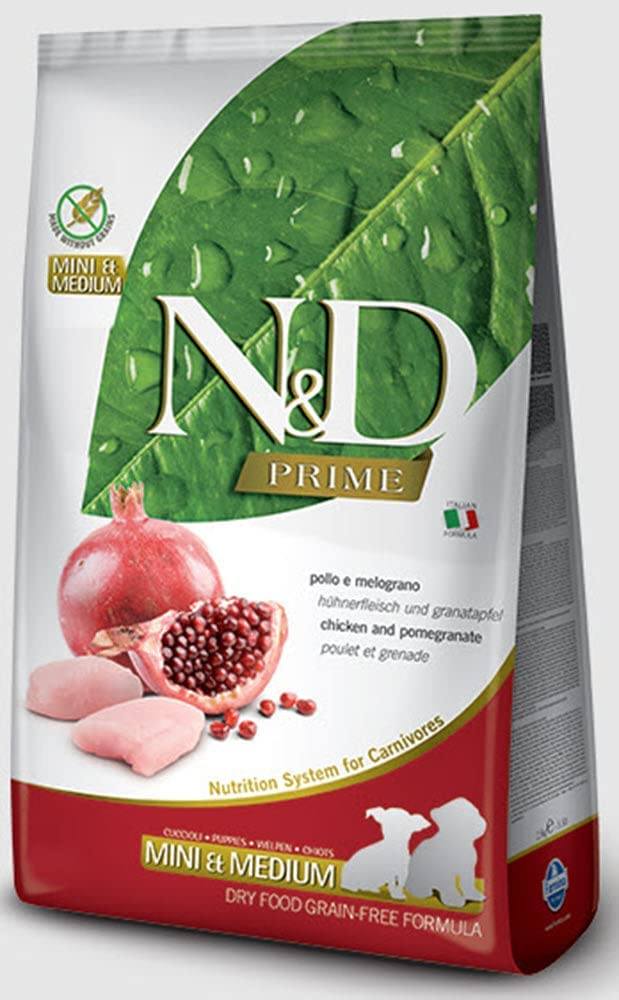 Farmina N&D Prime Chicken & Pomegranate Puppy Mini Dry Dog Food - 15.4 lb Bag