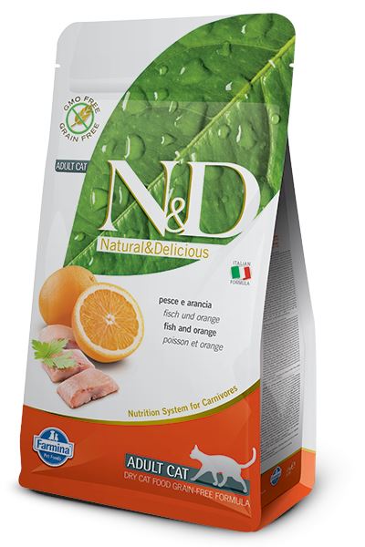 Farmina N&D Prime Fish & Orange Adult Dry Cat Food - 3.3 lb Bag