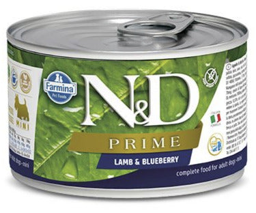 Farmina N&D Prime Lamb & Blueberry Mini Canned Dog Food - 4.9 oz - Case of 6  