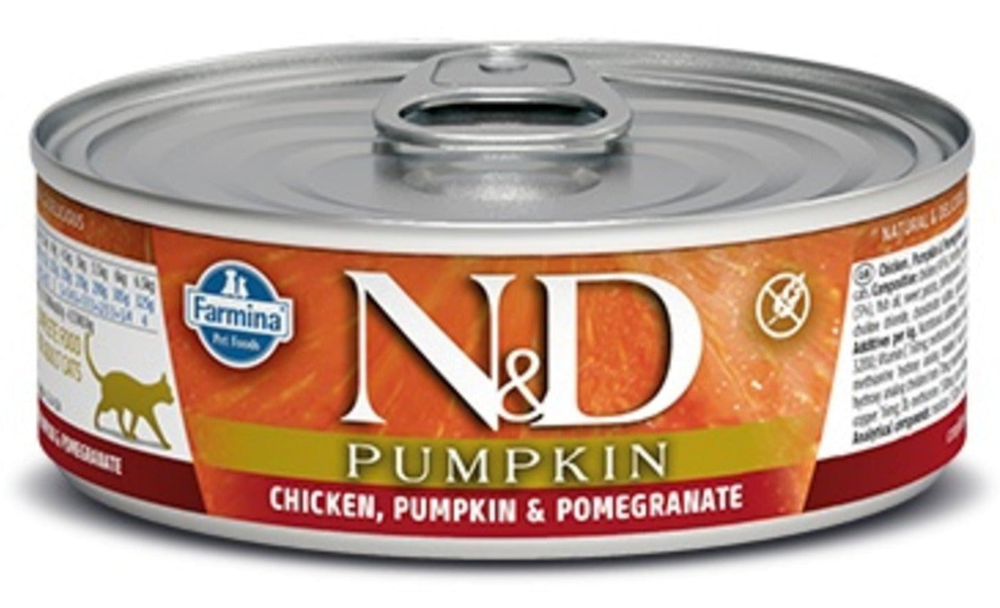 Farmina N&D Pumpkin Chicken, Pumpkin & Pomegranate Canned Cat Food - 2.8 oz - Case of 12  