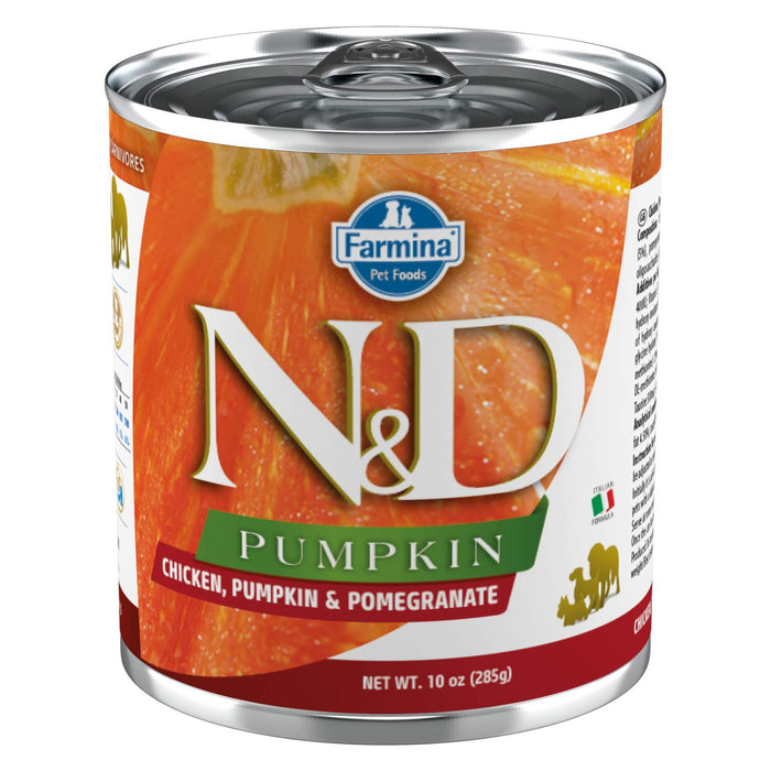Farmina N&D Pumpkin Chicken, Pumpkin & Pomegranate Canned Dog Food - 10 oz - Case of 6