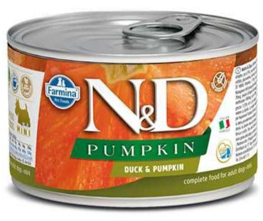 Farmina N&D Pumpkin Duck, Pumpkin & Cantaloupe Mini Canned Dog Food - 4.9 oz - Case of 6  