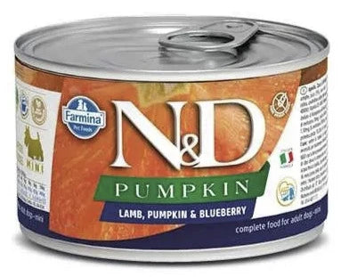 Farmina N&D Pumpkin Lamb, Pumpkin & Blueberry Mini Canned Dog Food - 4.9 oz - Case of 6