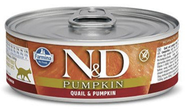 Farmina N&D Pumpkin Quail, Pumpkin & Pomegranate Canned Cat Food - 2.8 oz - Case of 12