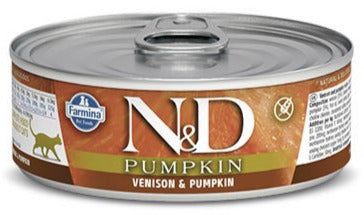 Farmina N&D Pumpkin Venison, Pumpkin & Apple Canned Cat Food - 2.8 oz - Case of 12  