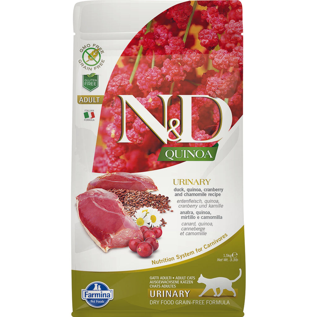 Farmina N&D Quinoa Urinary Adult Dry Cat Food - 11 lb Bag  