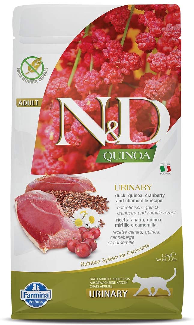 Farmina N&D Quinoa Urinary Duck Dry Cat Food - 3.3 lb Bag