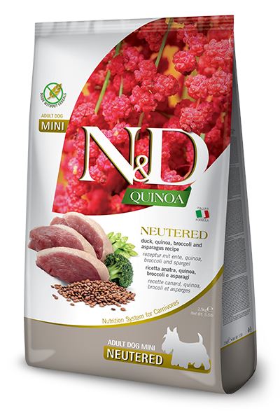 Farmina Quinoa Duck Neutered Mini Dry Dog Food - 5.5 lb Bag