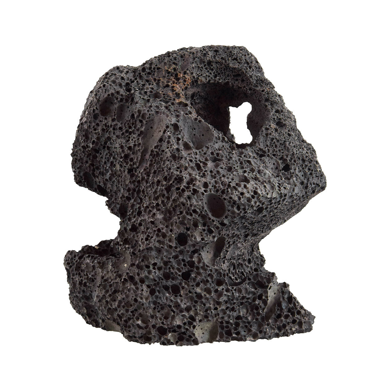 Feller Stone Black Volcano Rock Planter  