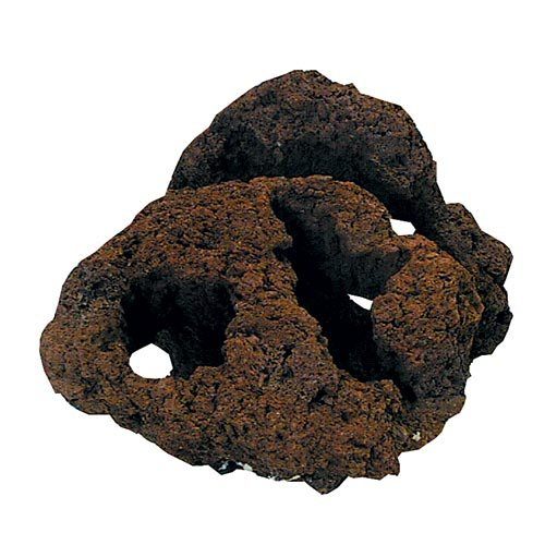 Feller Stone Carved Lava Rock - 3 Hole - Medium - Pack of 6  