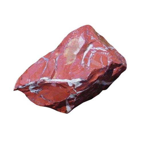 Feller Stone Fiery Red and White Rock Jar  