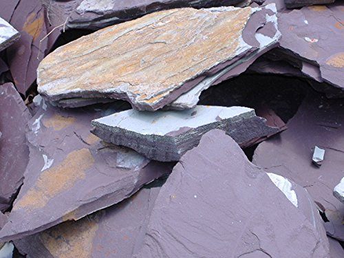 Feller Stone Slate Rock - Purple - 50 lb - Sold by the Pound - Pack of 50  