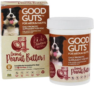 Fidobiotics Human-Grade Good Guts for Medium Mutts Digestive Dog Supplement