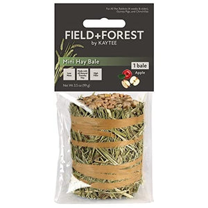 Field + Forest Mini Hay Bales Small Animal Hay - Apple - 3.5 Oz