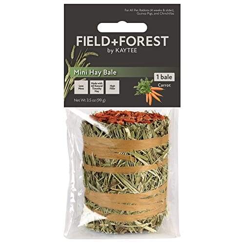Field + Forest Mini Hay Bales Small Animal Hay - Carrot - 3.5 Oz  