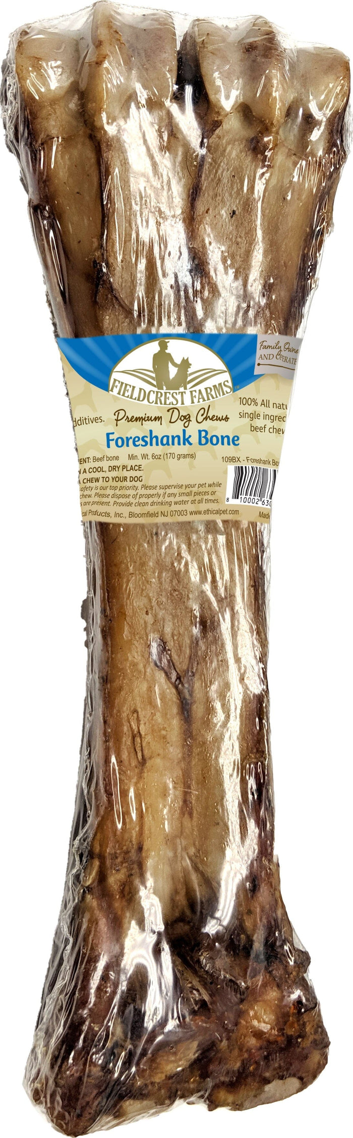 Fieldcrest Farms Foreshank Bones Natural Dog Chews - 12 Pack